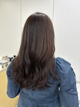 ディジョン(Dijon) 韓国顔まわりレイヤーカットグレージュオリーブベージュブラウン