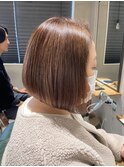 前髪/マチルダボブ/ベージュ/インナーグレージュ/ショートボブ