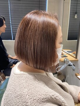 アーツ 茅ヶ崎(arts) 前髪/マチルダボブ/ベージュ/インナーグレージュ/ショートボブ