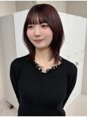 ショートウルフ ウルフレイヤー レイヤーカット カシスブラウン