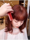 【macana指名】オレンジブラウン暖色ブリーチ無し