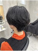 ハンサムショートパーマニュアンスパーマ