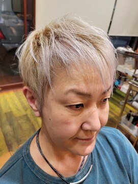 カルスコレクション(K-Luz coleccion) レディースカットホワイトメッシュダブルカラー