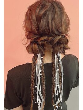 ヘアメイク ギャリス 北新地店(HAIR MAKE SALON Gallis) ツイン団子