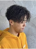 MEN’S/リバースセンターパート/ニュアンスパーマ/高崎