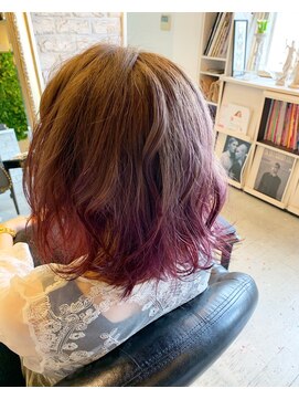 ヘアー アトリエ エゴン(hair atelier EGON) デザインカラーでオシャレ女子!!