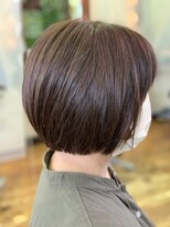 フレンズ 環状通東店(friend's) 大人可愛い40代50代黒髪前下がりショートボブ丸みショート◎