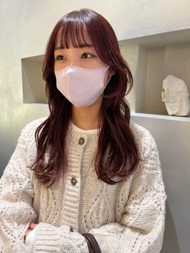 リィベ(Liibe) guest snap #ロング#ピンク#割れない前髪