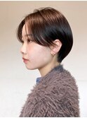 ナチュラルショート_チェリーブラウンフェミニンロング_ba427401