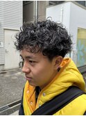メンズ × パーマ