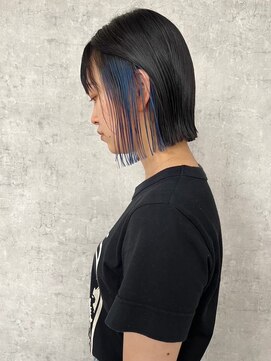 サクラ 岐阜(SAKURA) 岐阜市美容院 切りっぱなしボブ インナーカラー