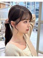 アフロートリノ(AFLOAT Leino)&nbsp;大人可愛い顔まわり前髪繋がる　おくれ毛サイドバング銀座