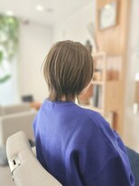 ツナグ(TSUNAGU)&nbsp;切りっぱなしレイヤーボブ×オリーブグレージュ