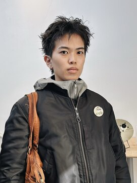 メゾンアクア 表参道(Maison ACQUA) =メンズボブ/スパイキーショート/ニュアンスパーマ/MEN’S HAIR