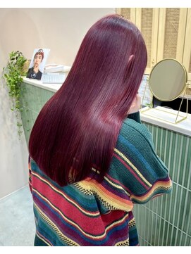 イギー(igggy) ダブルカラーで作るワインレッドカラー♪