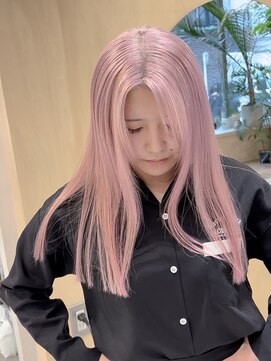 スタン 渋谷(Stam) ベビーピンクハイライトミルクティーピンクハイトーンカラー渋谷