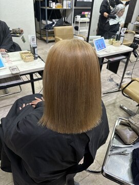 アジールヘア 所沢プロペ通り店(agir hair) ロイヤルミルクティーベージュ夏くびれヘアケアブリーチ所沢韓国