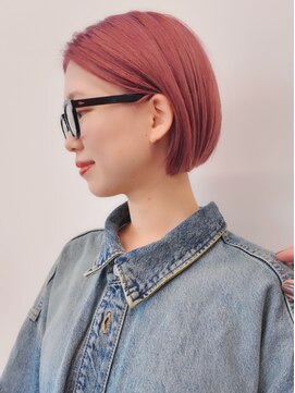 ディッセンバー 伊勢崎(December) 切りっぱなしボブ/ミニボブ/丸くないボブ/ヘーゼルベージュ