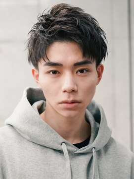 リップス 立川(LIPPS) ツーブロック 刈り上げショート 黒髪