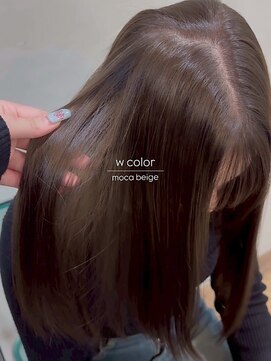 ヘアプレイスソル (HAIR PLACE SoL) 透明感ダブルカラー/モカベージュ/髪質改善