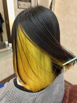 エスエムアールツー(SMR2)&nbsp;インナーカラー/イエロー/ショートボブ/20代/社会人/円町/太秦