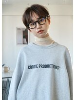 エルフレームバイワンラヴェスト(L'FLAME by one Lovest)&nbsp;ショートカット丸みショート耳掛けひし形小顔 20代30代長野駅