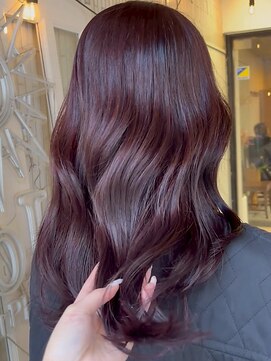 ヘアプレイスソル (HAIR PLACE SoL) 艶髪/透明感/レッドブラウン/ウェーブ