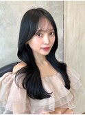 ＊20代30代40代◎小顔シースルー前髪ロングレイヤーくびれヘア