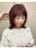 ブリーチなしカラーブリーチなしダブルカラー春カラーレイヤー