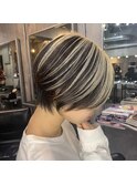 イメチェンヘアスタイル/ピンクベージュ/アンブレラカラー渋谷
