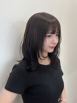 エトワールプラス ミディアムレイヤー 顔周りカット