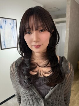 エトワ 中央店(etoi) 大分韓国かき上げレイヤーカット大人レイヤー顔まわりレイヤー