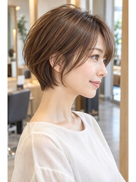 FRAMES 南浦和店【11月6日OPEN（予定）】 ショートボブ髪型20代30代40代前髪あり前髪なし面長丸顔南浦和