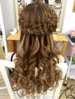 ヘアアンドメイク ゼン ヨコハマ(Hair&Make ZEN YOKOHAMA) 【ZEN横浜関内】ラウンド編みこみハーフアップ
