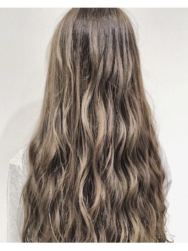 ソワンドブレス 阿倍野店(soin de brace) スタープラチナグレージュＸバレイヤージュ