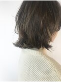 ポイントパーマ やわらかくびれミディ