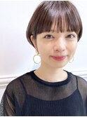【December】大人かわいい 小顔 ひし形 耳かけ ショートボブ♪