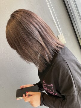 リジョイスヘア エン(REJOICE hair EN) 【REJOICE hair EN】ヌーディーピンクベージュ　担当AKIRA