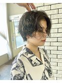 カーリー/ハンサムショート/無造作/小顔