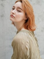 イリ(iri) 〈iri〉ブリーチ/オレンジブラウン/ハイトーンカラー/ボブ