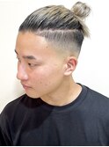 【ハイトーンベージュ】スキンフェードマンバン