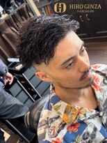 ヒロギンザ 上野店(HIRO GINZA)&nbsp;フェードスキンフェードツイストスパイラルメンズパーマ