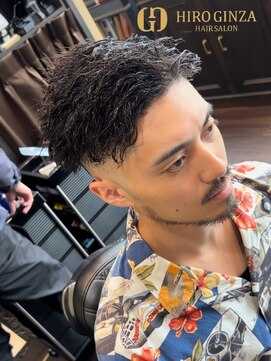 ヒロギンザ 上野店(HIRO GINZA) フェードスキンフェードツイストスパイラルメンズパーマ
