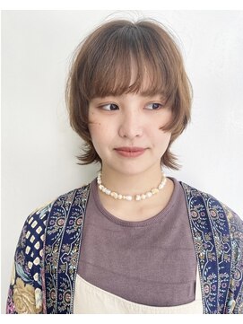 ベンジー 蔵前ii店(benji) ウルフ×マッシュショート/大人かわいい/20代/30代