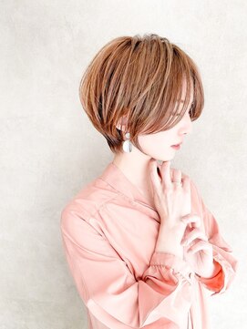 オアシスガーデン 横須賀中央店(Oasis GaRDEN) アプリコットオレンジ×ショート