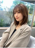シルキーベージュプリカールチョコレートミディアムヘア