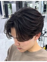 メンズヘアセンス 渋谷(MEN'S HAIR SENSE)&nbsp;カルマパーマ/アッシュブラック/ダークアッシュ/ベリーショート