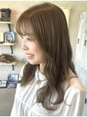 ミルクティーベージュダブルカラーインナーカラーケアブリーチ