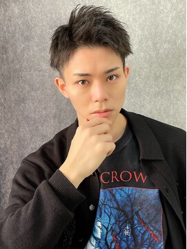 アーリー(Ali'i) ツーブロックアップバングリバースショート刈り上げビジネス