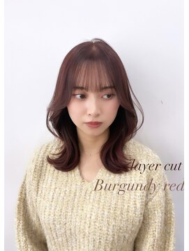 ジーナ サンシャイン通り池袋(Zina) バーガンディレッド×くびれミディ【Zina kana】